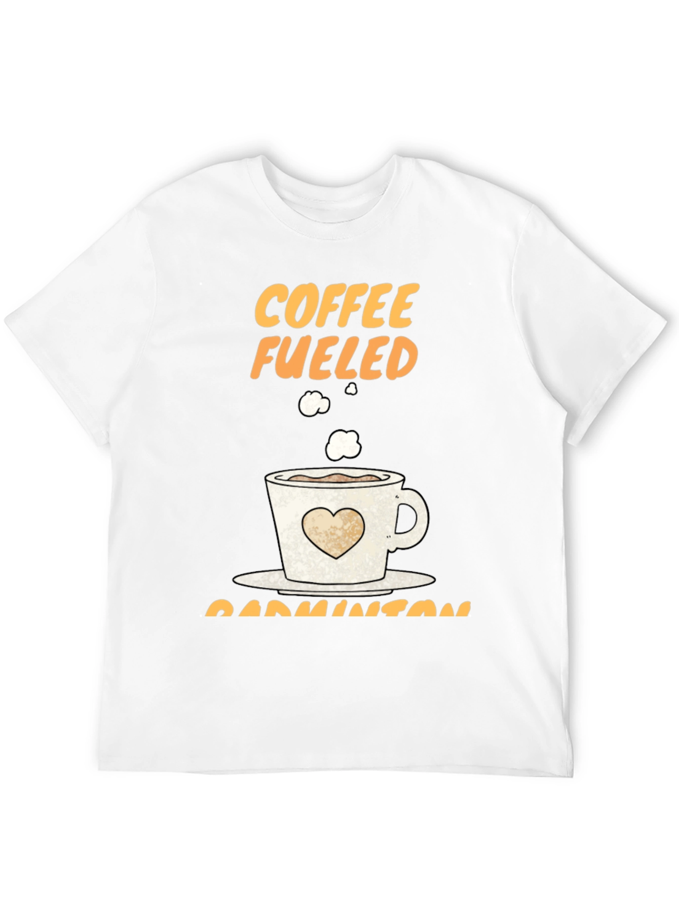 Coffee Fueled Badminton T-Shirt