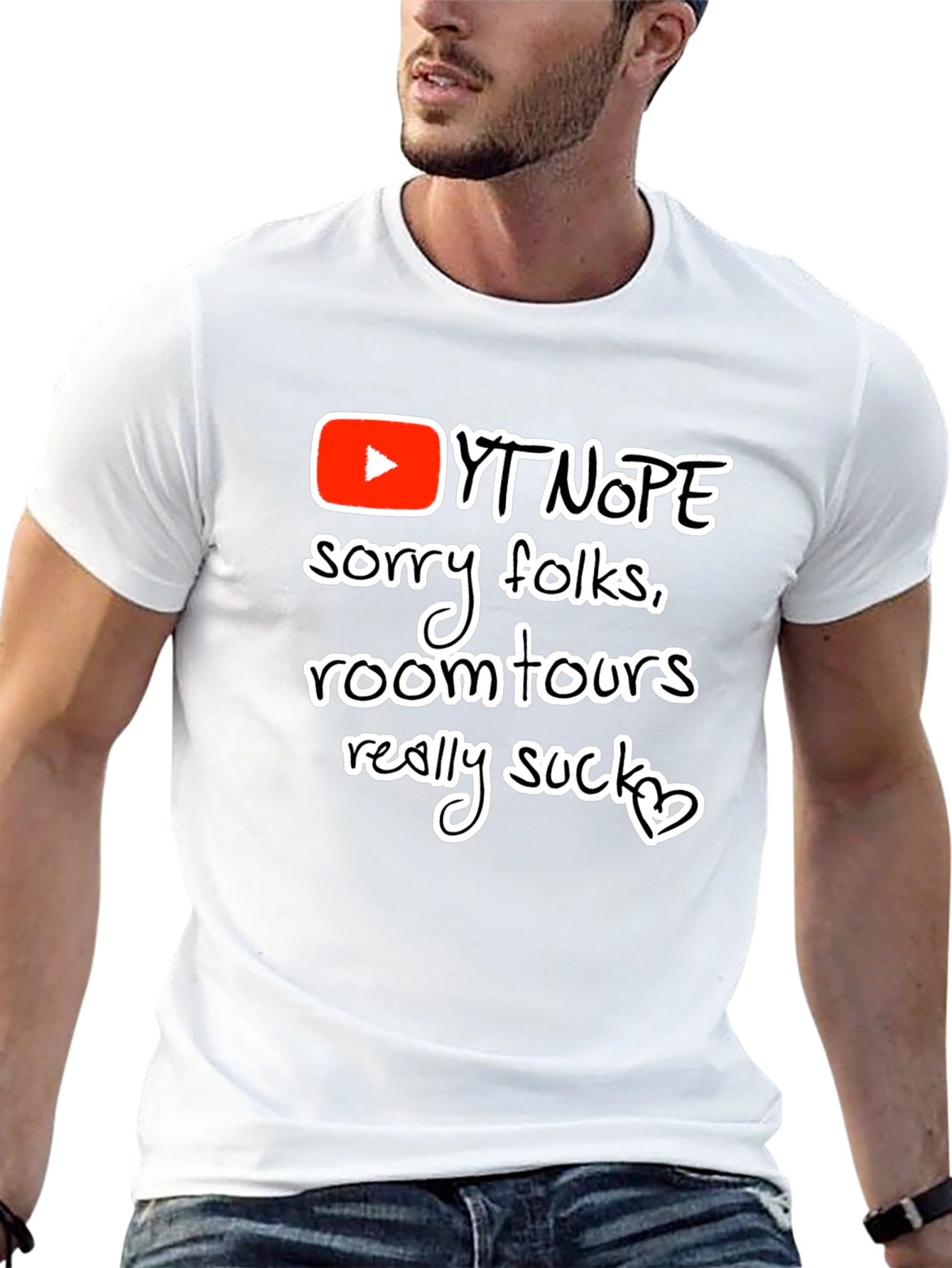 YT Nope Room Tours Suck T-Shirt - Black