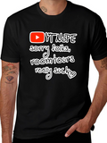 YT Nope Room Tours Suck T-Shirt - Black
