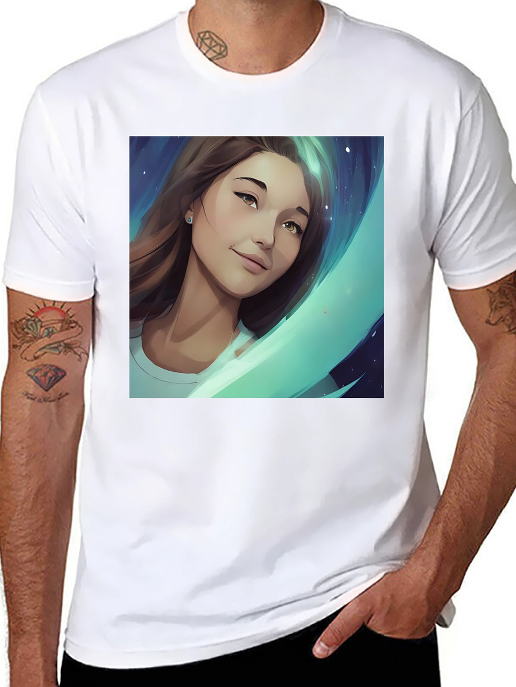 Artistic Portrait Graphic Tee
