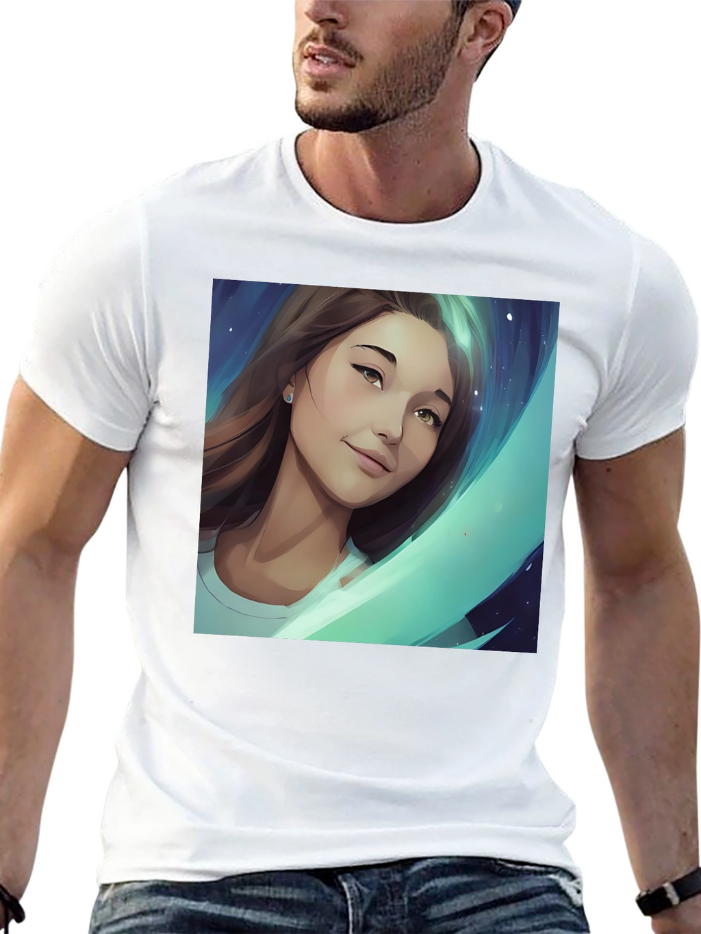 Artistic Portrait Graphic Tee