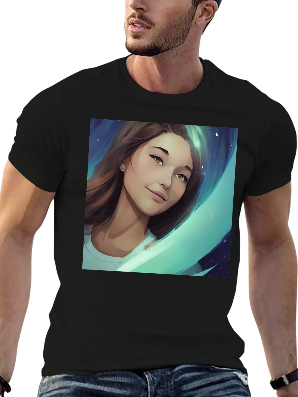 Artistic Portrait Graphic Tee