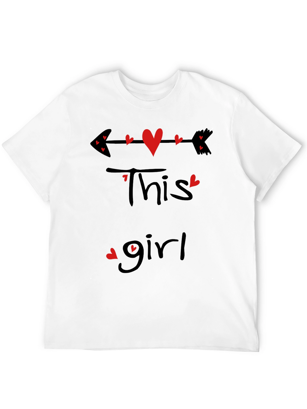 This Girl Heart Arrow Valentines T-Shirt