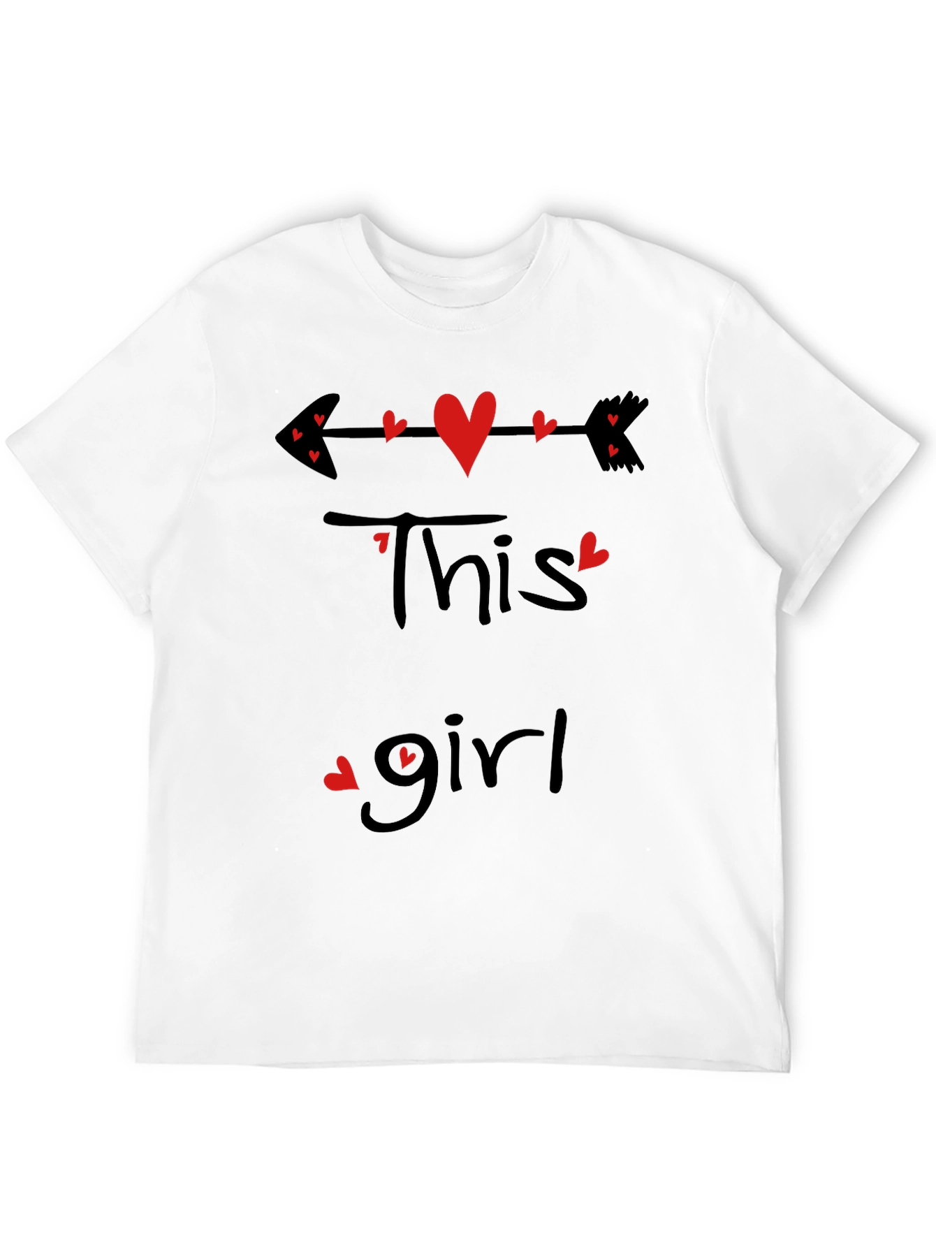 This Girl Heart Arrow Valentines T-Shirt