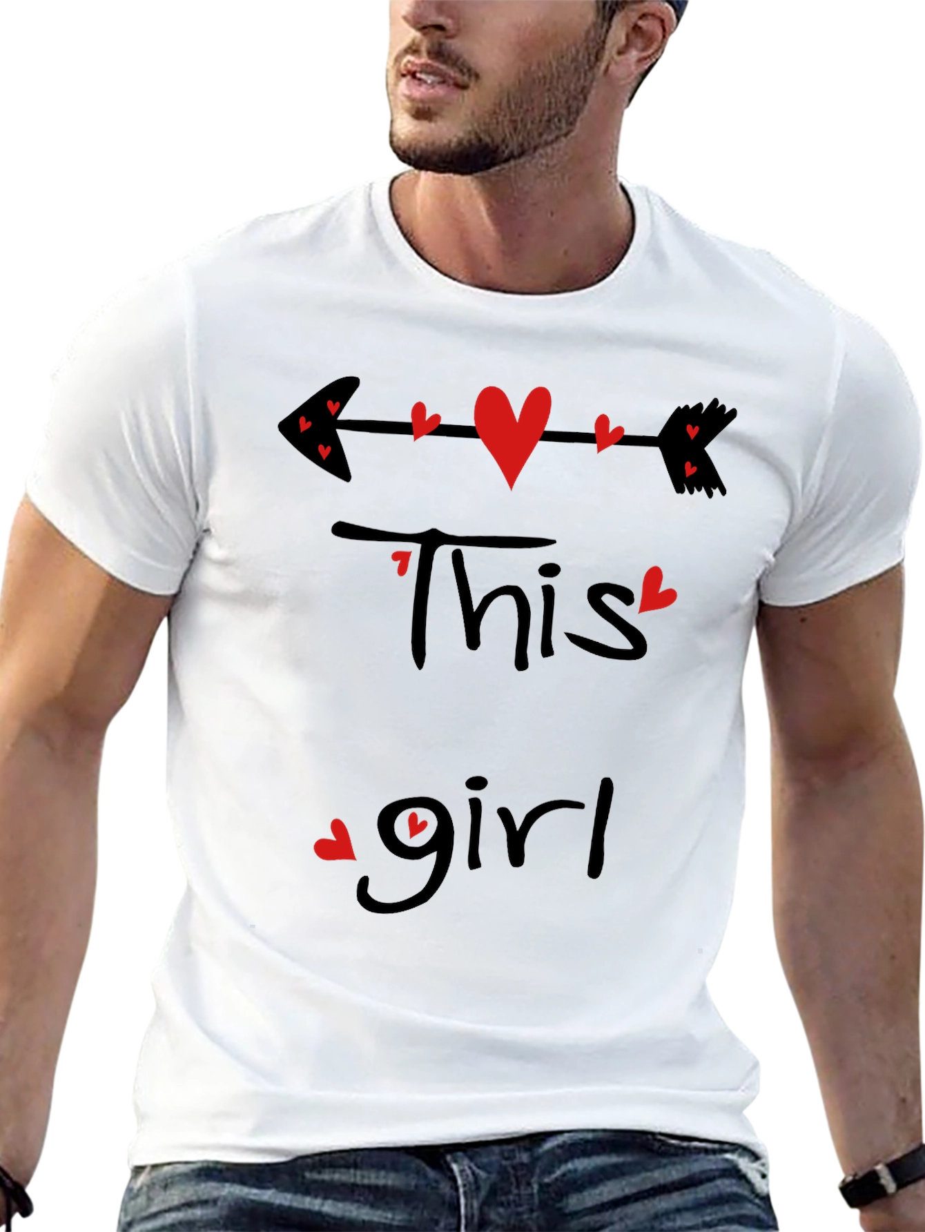 This Girl Heart Arrow Valentines T-Shirt