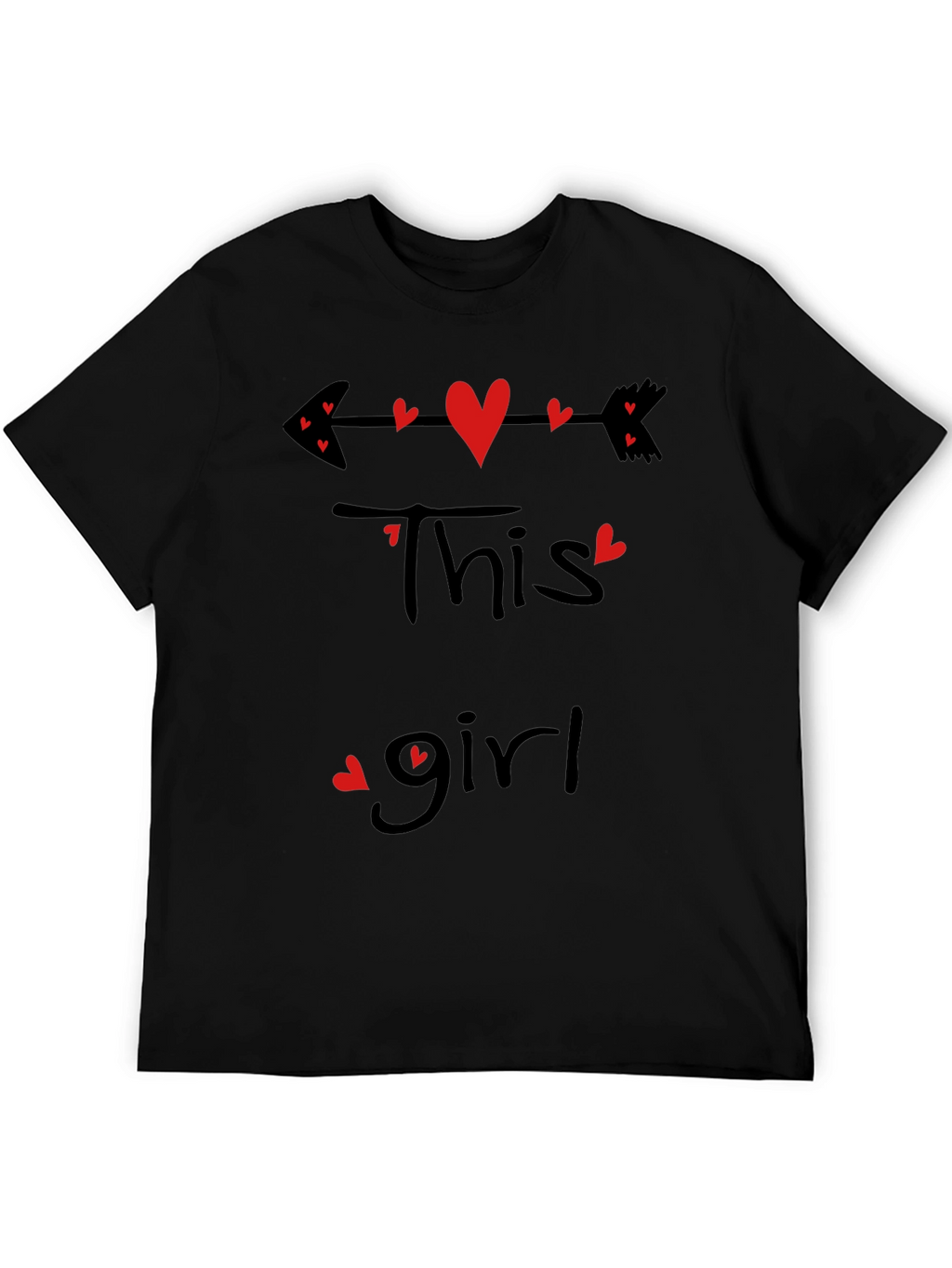 This Girl Heart Arrow Valentines T-Shirt