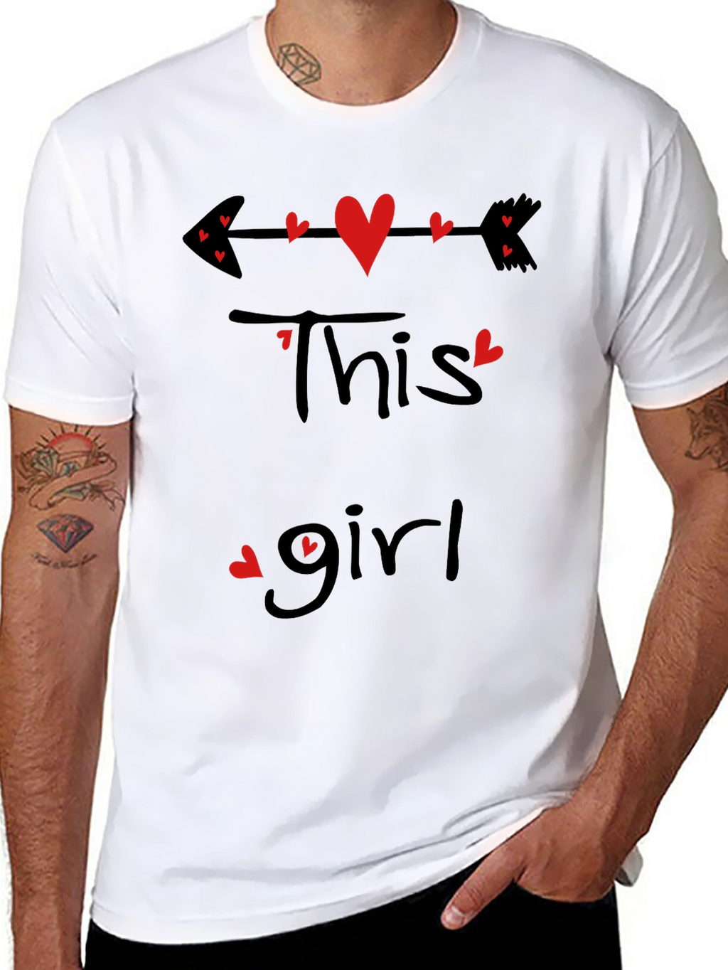 This Girl Heart Arrow Valentines T-Shirt