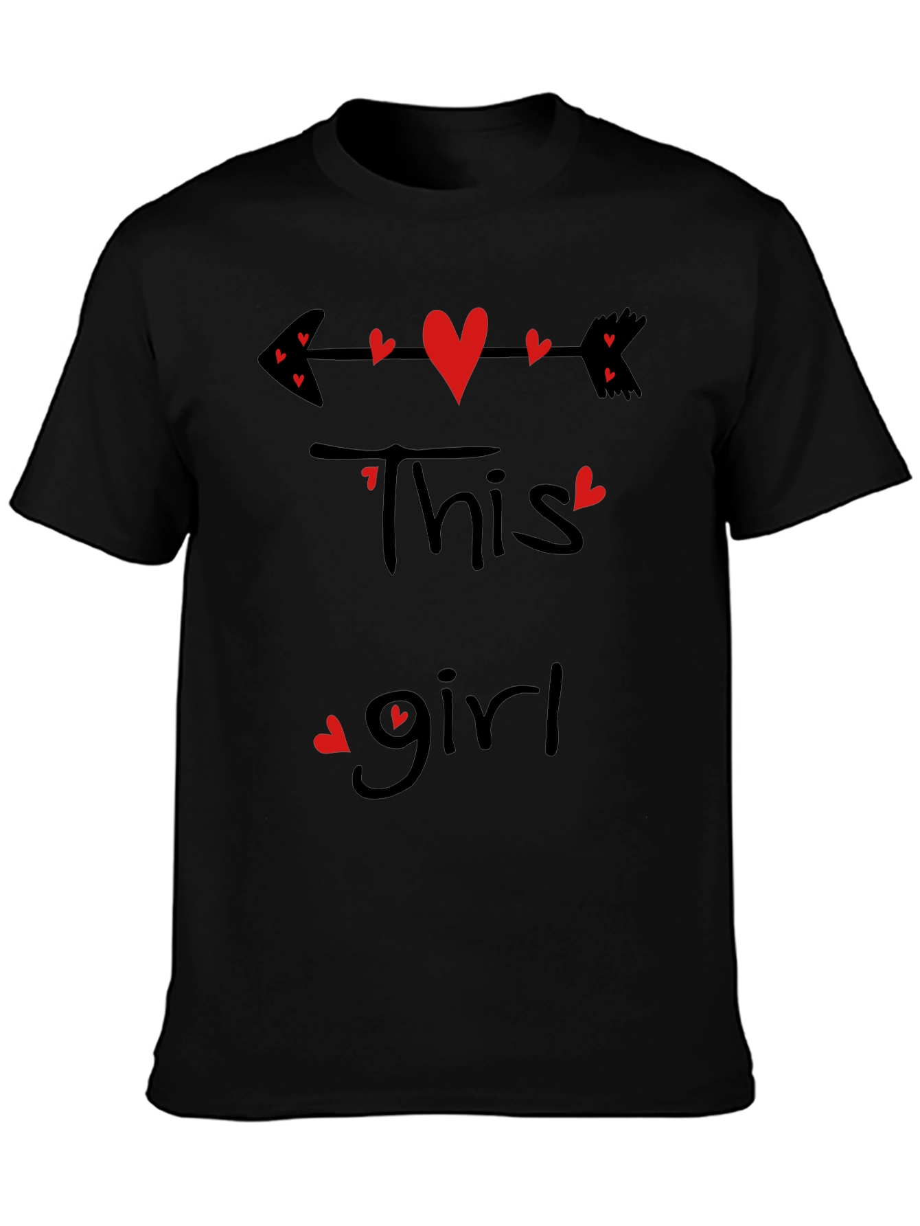 This Girl Heart Arrow Valentines T-Shirt