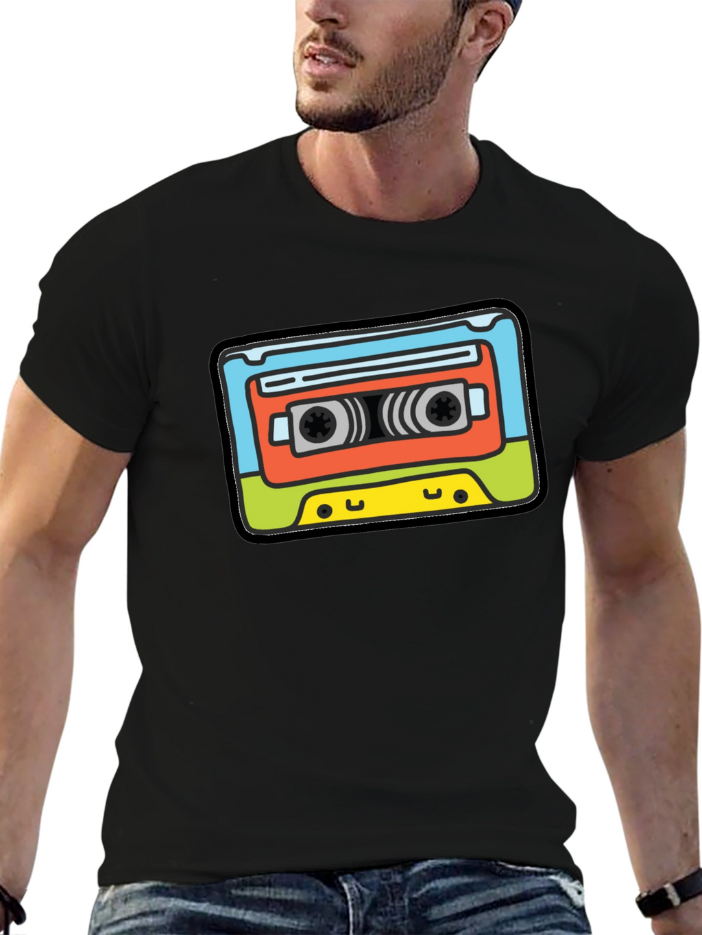 Retro Cassette Tape Graphic Tee - Music Lover Shirt