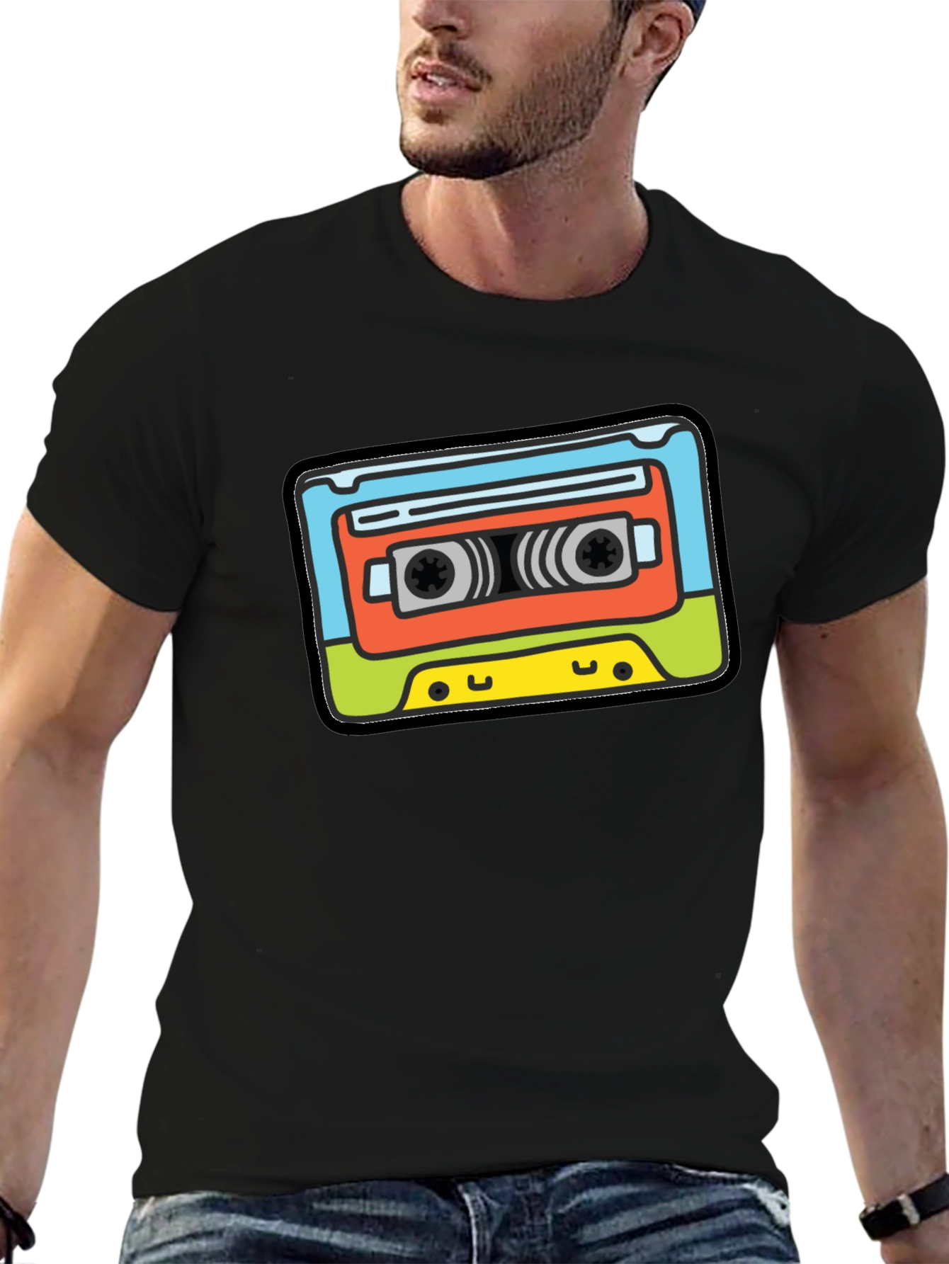 Retro Cassette Tape Graphic Tee - Music Lover Shirt