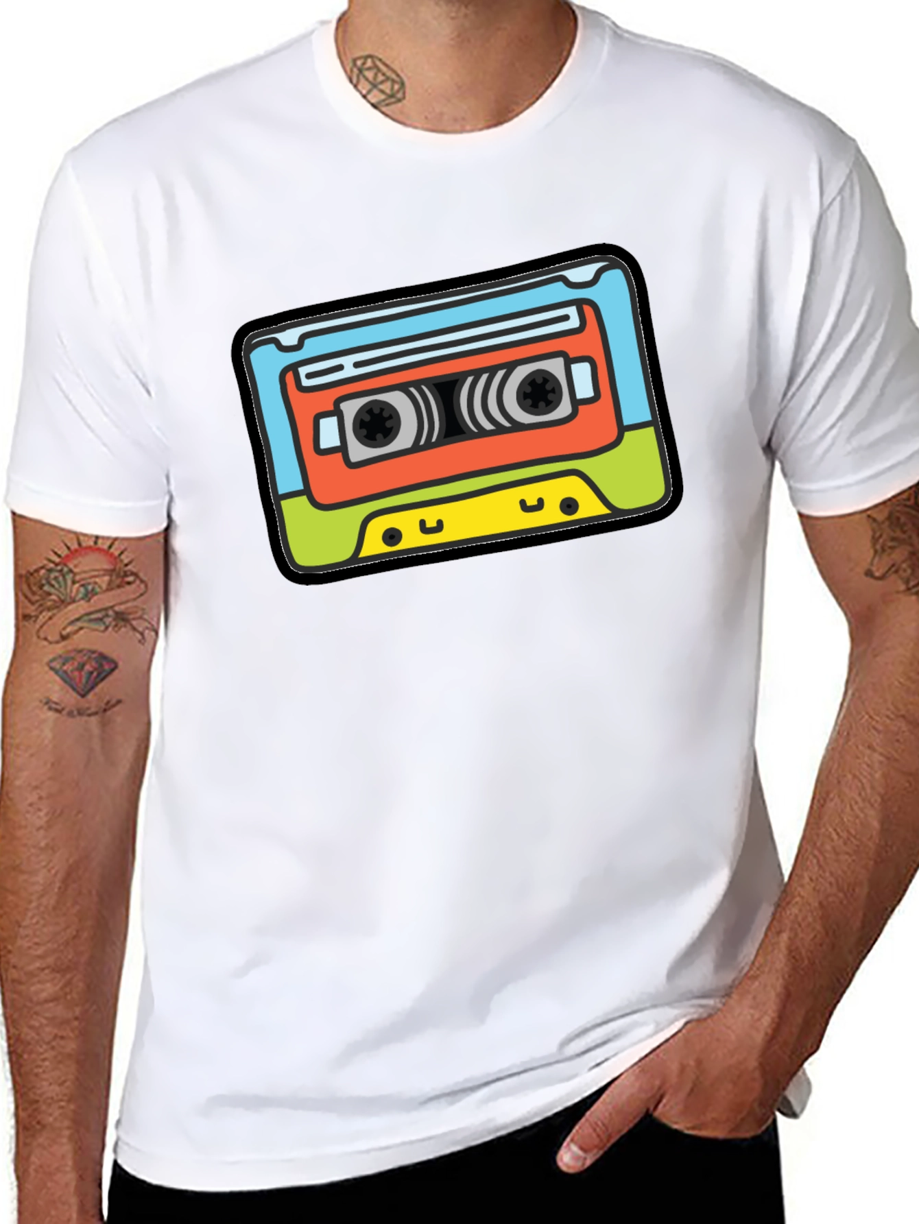Retro Cassette Tape Graphic Tee - Music Lover Shirt