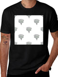Think Positive Brain Tee - Black Casual Shirt