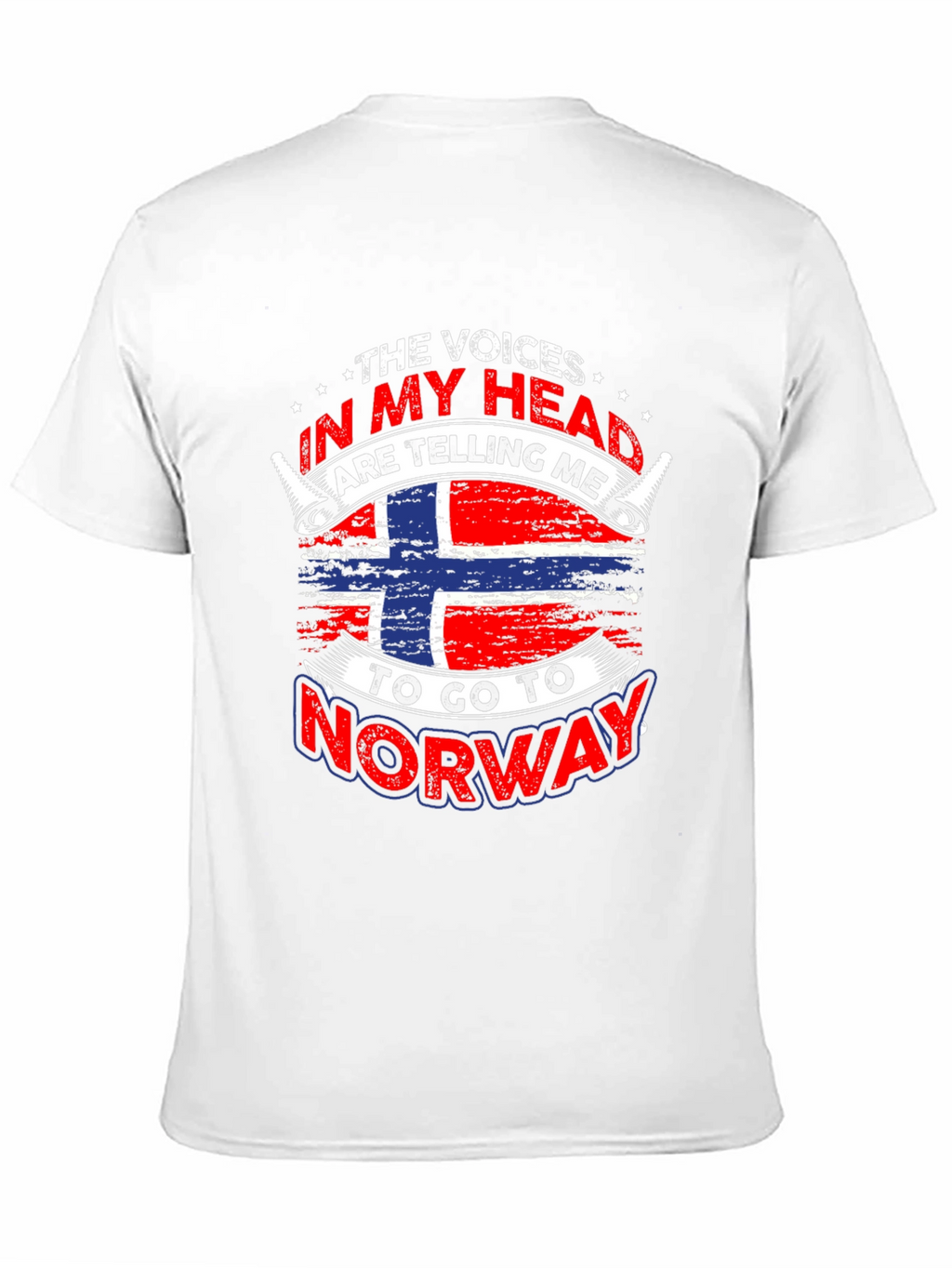 Norway Flag T-Shirt - Voices In My Head