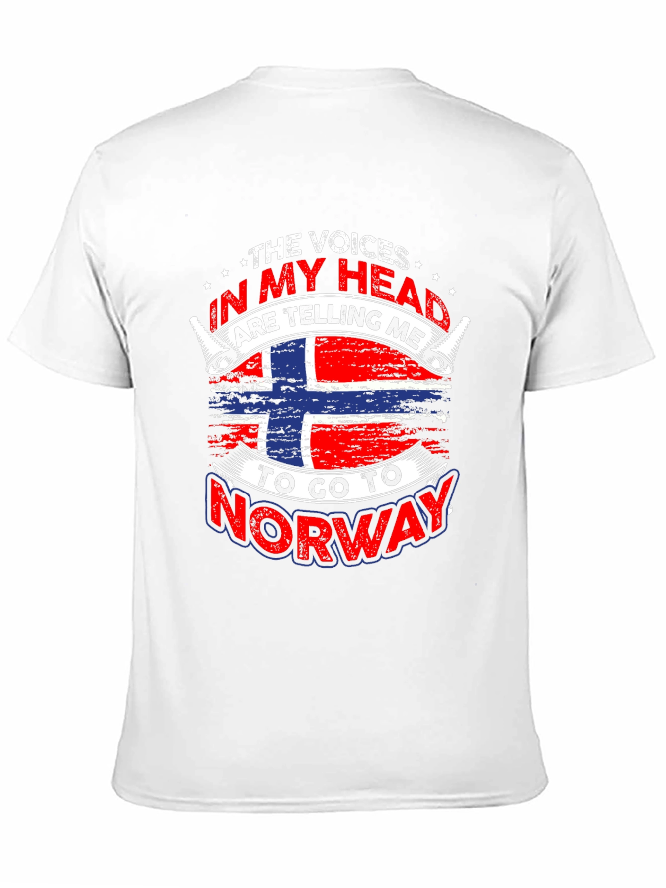 Norway Flag T-Shirt - Voices In My Head