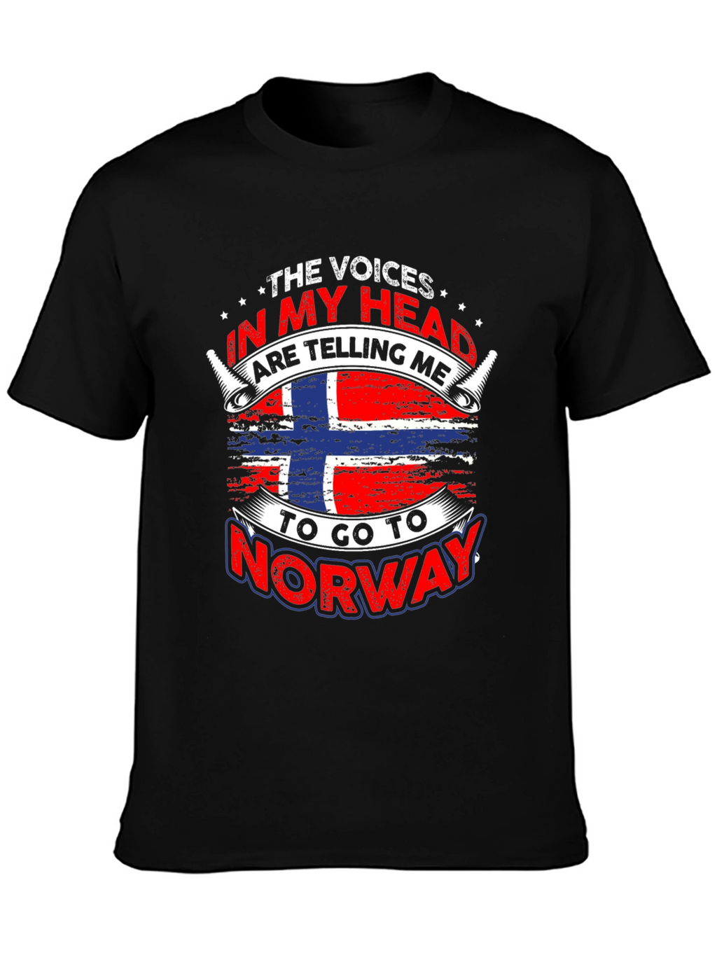 Norway Flag T-Shirt - Voices In My Head