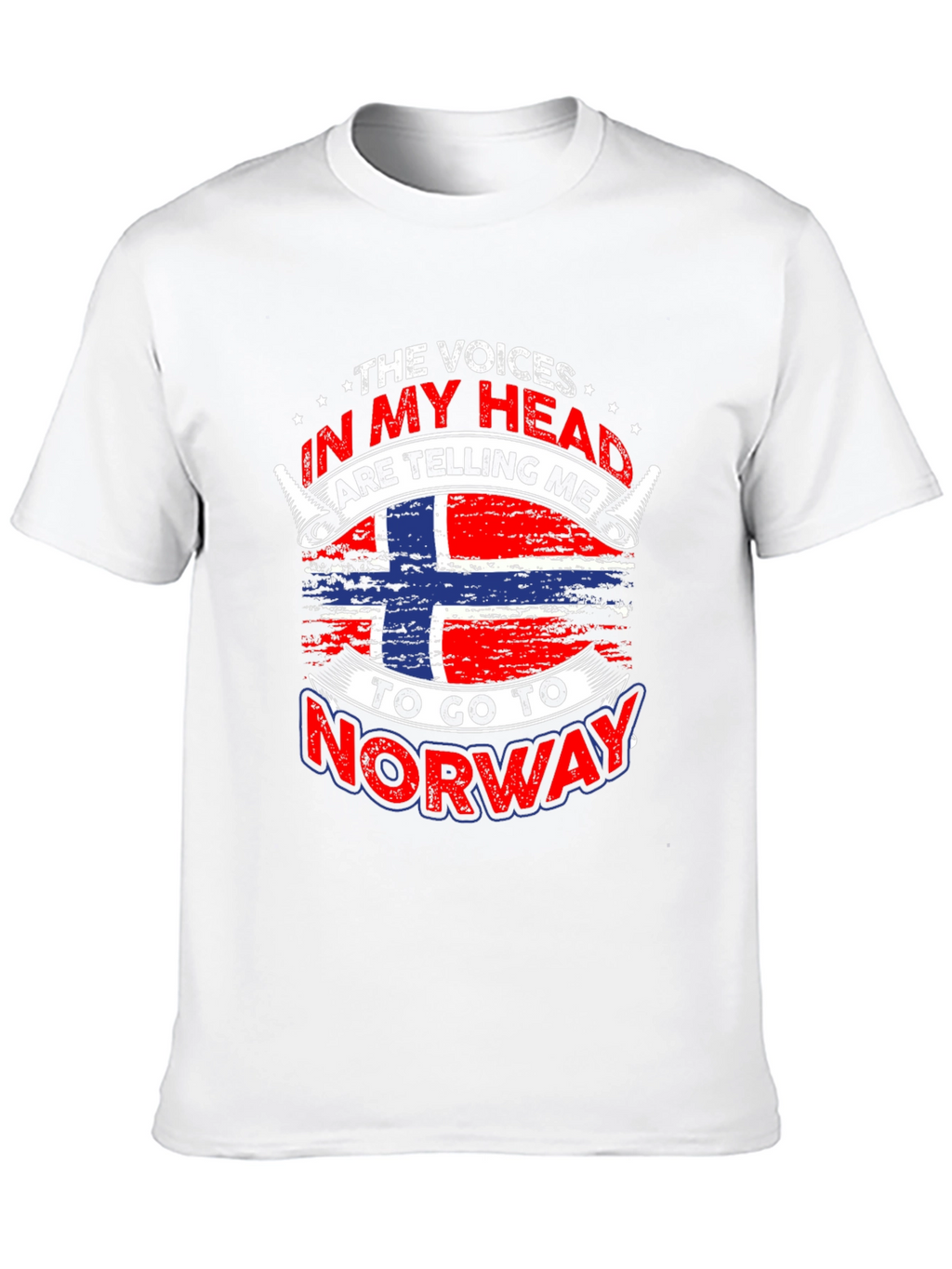Norway Flag T-Shirt - Voices In My Head