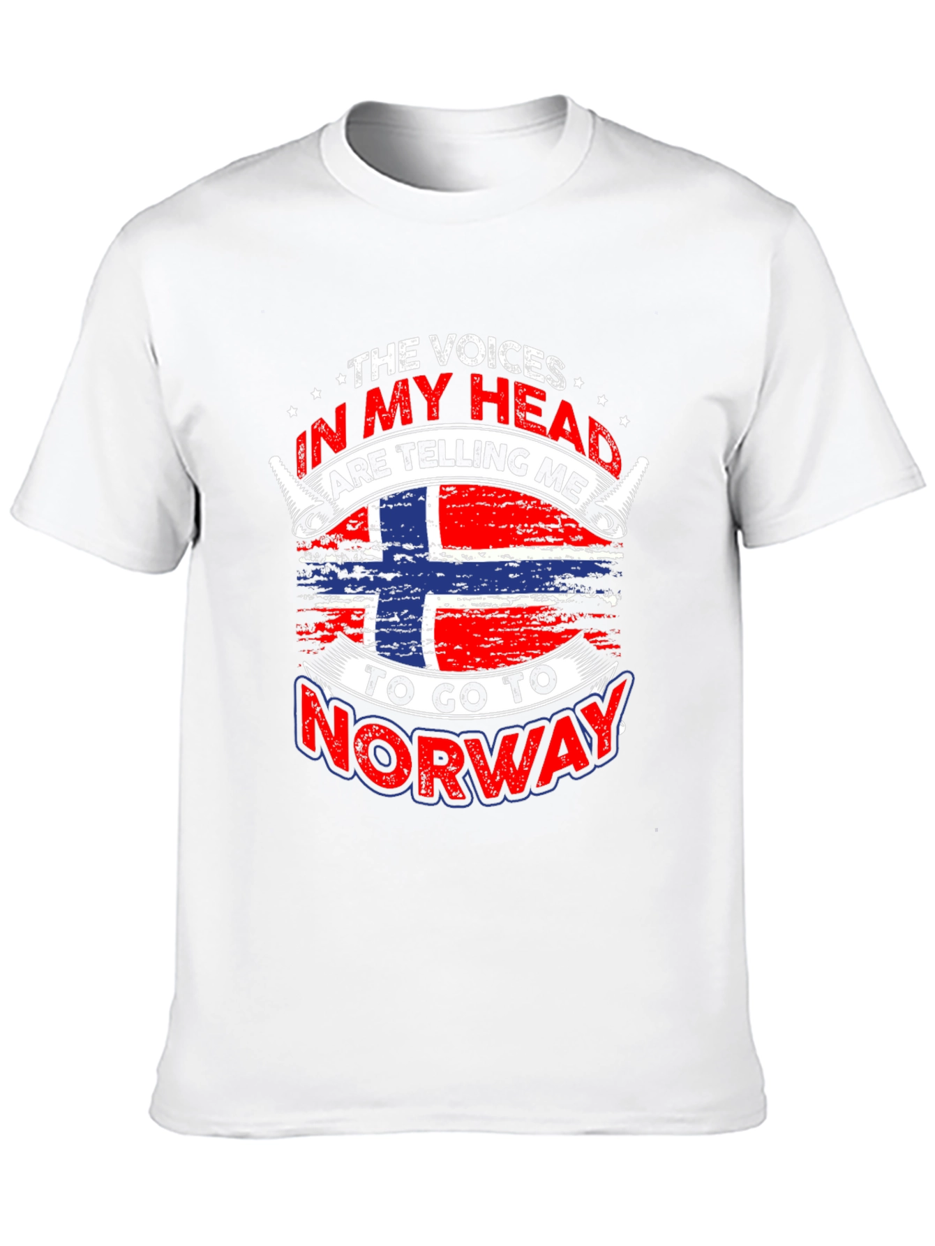 Norway Flag T-Shirt - Voices In My Head