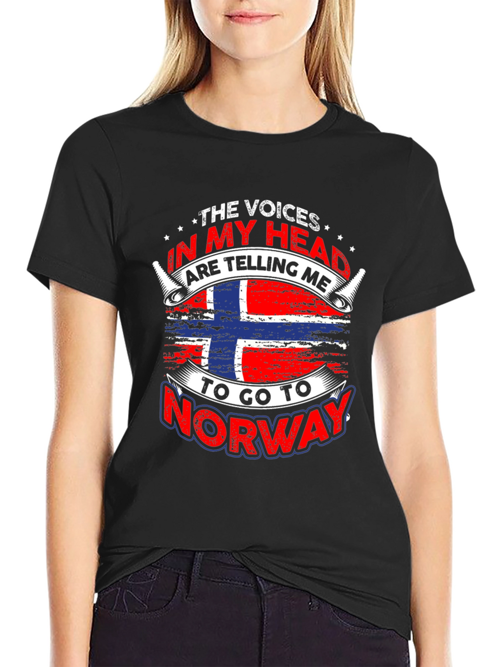 Norway Flag T-Shirt - Voices In My Head