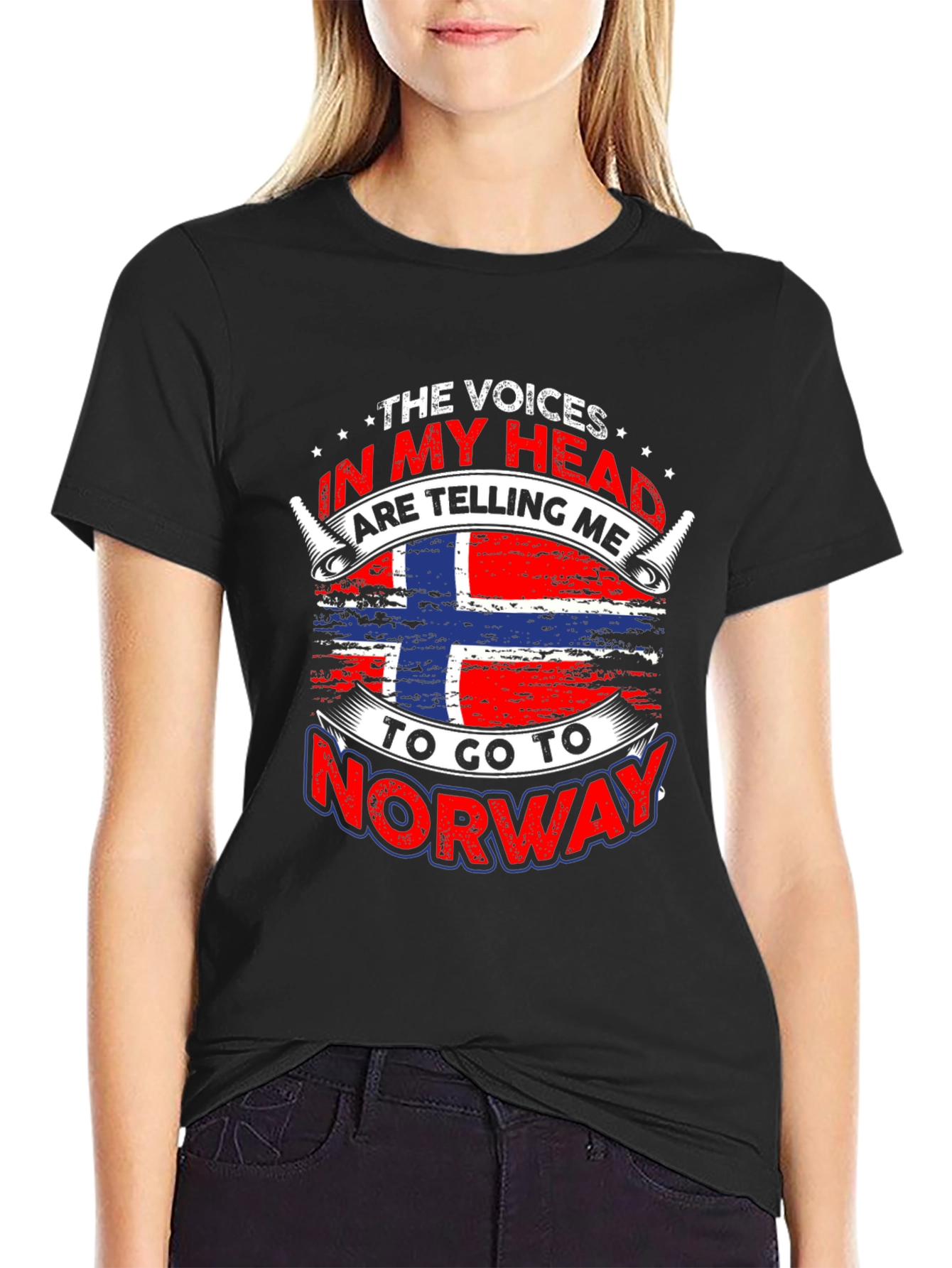 Norway Flag T-Shirt - Voices In My Head
