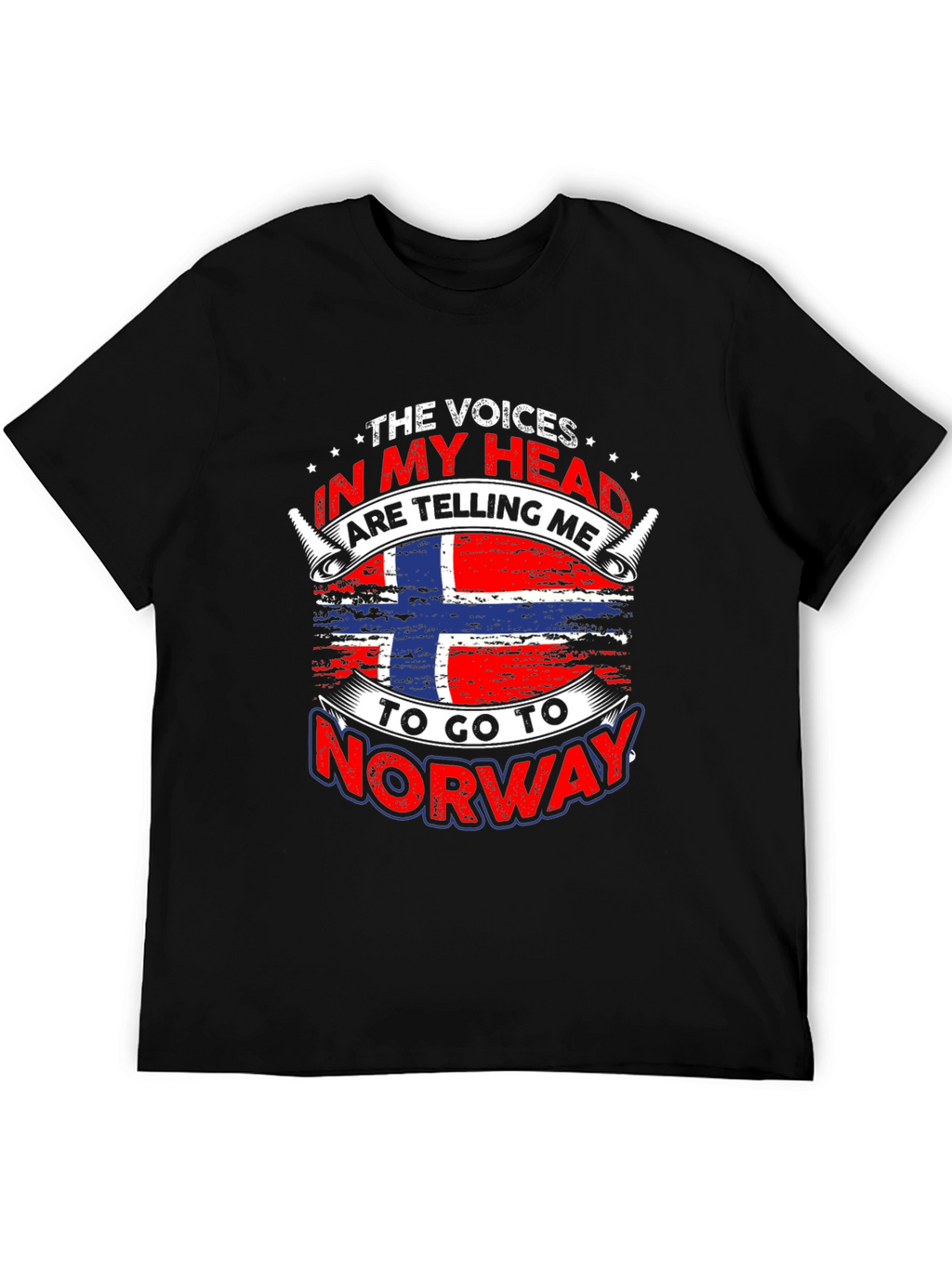 Norway Flag T-Shirt - Voices In My Head
