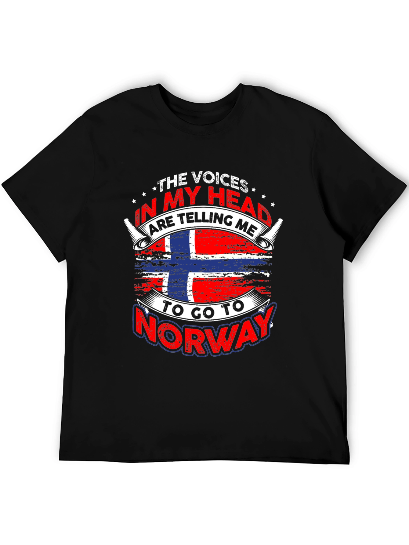 Norway Flag T-Shirt - Voices In My Head