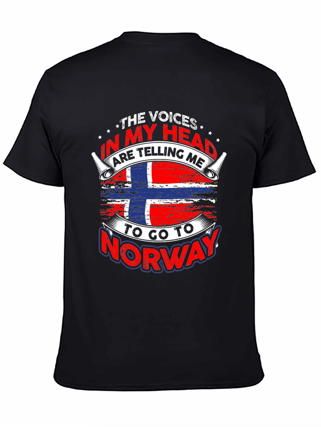Norway Flag T-Shirt - Voices In My Head
