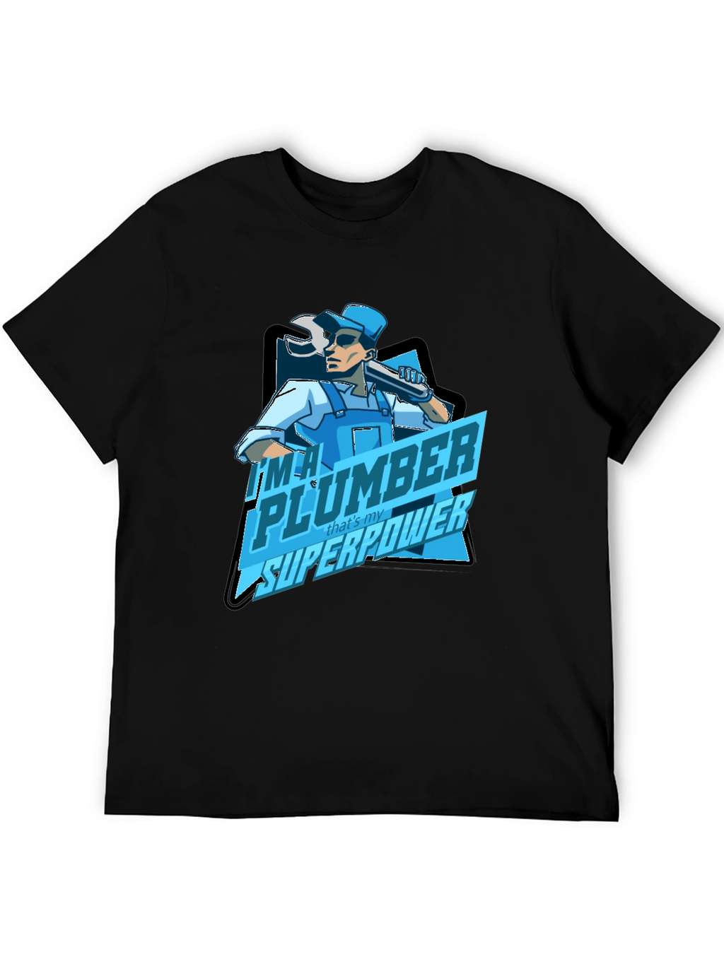 Plumber Superpower T-Shirt - Black