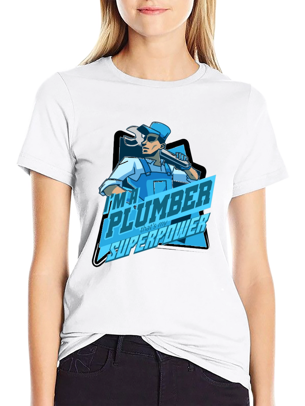 Plumber Superpower T-Shirt - Black