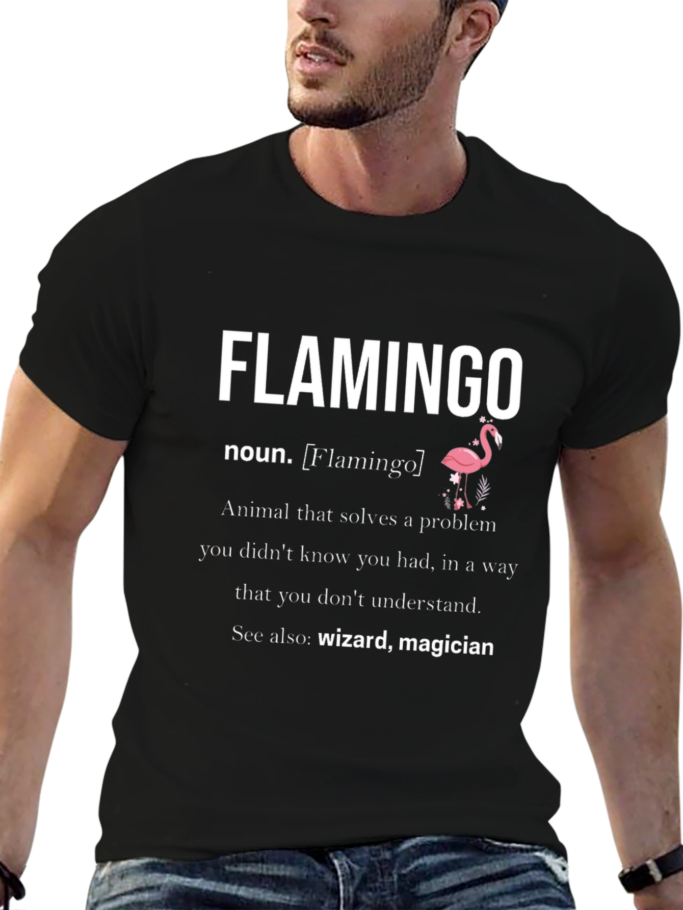 Funny Flamingo Definition Graphic Tee