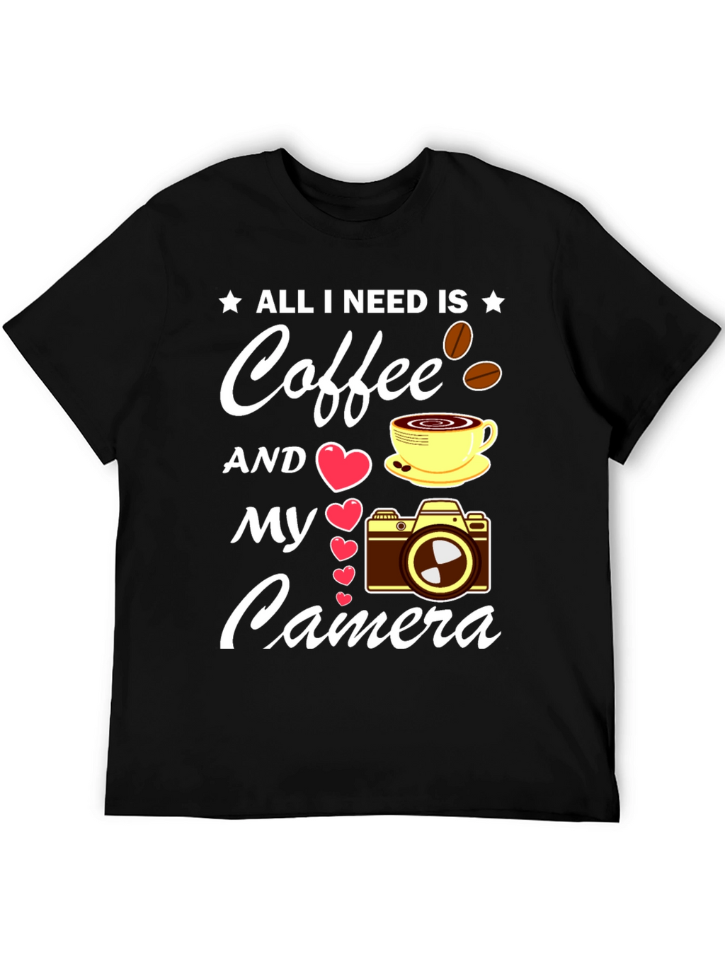 Coffee & Camera T-Shirt - Photographers Dream Tee