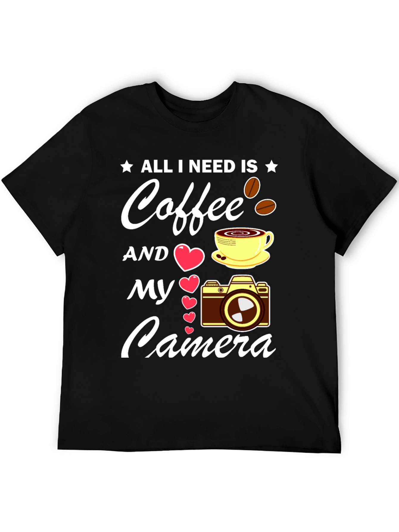 Coffee & Camera T-Shirt - Photographers Dream Tee