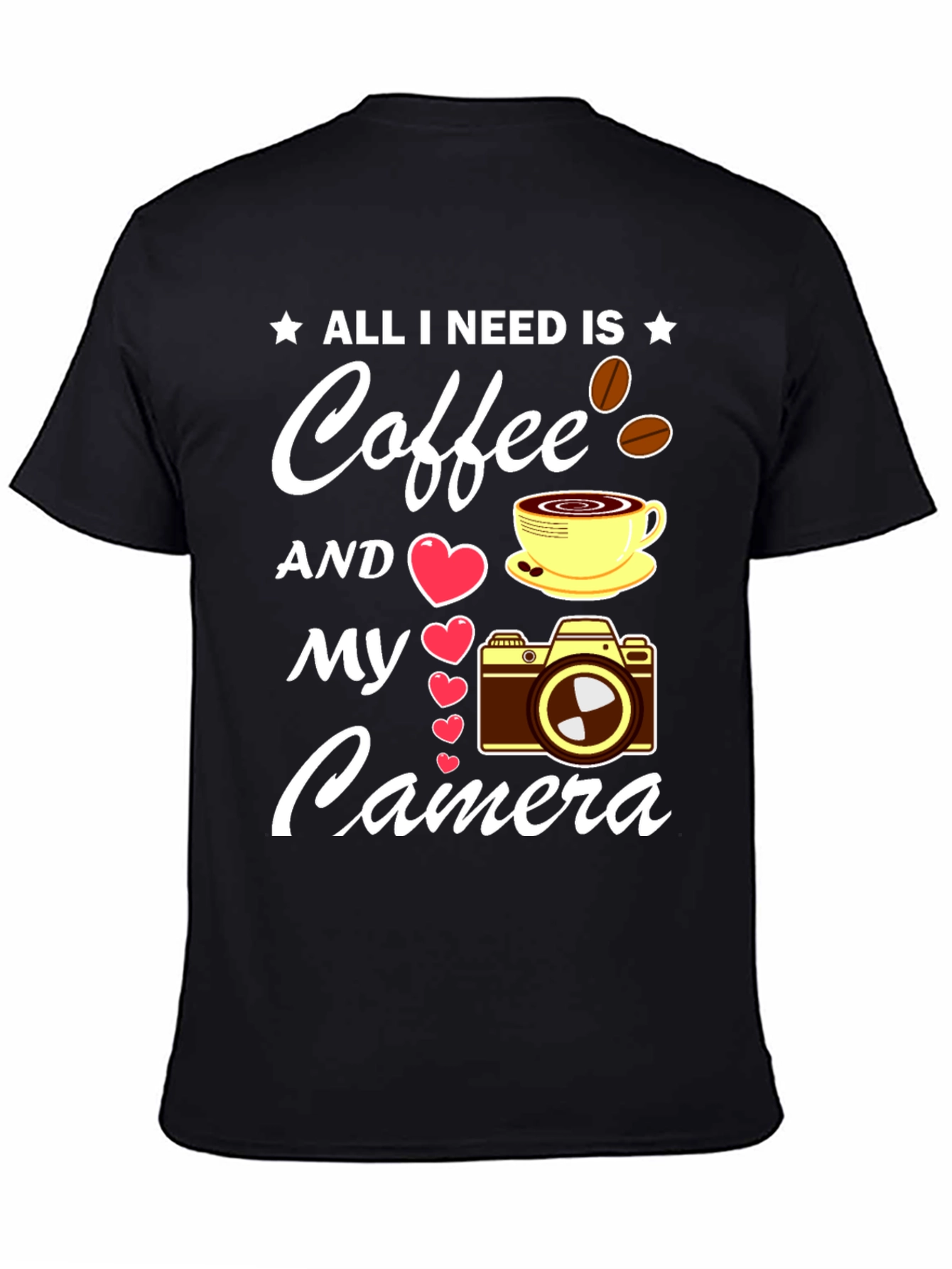 Coffee & Camera T-Shirt - Photographers Dream Tee
