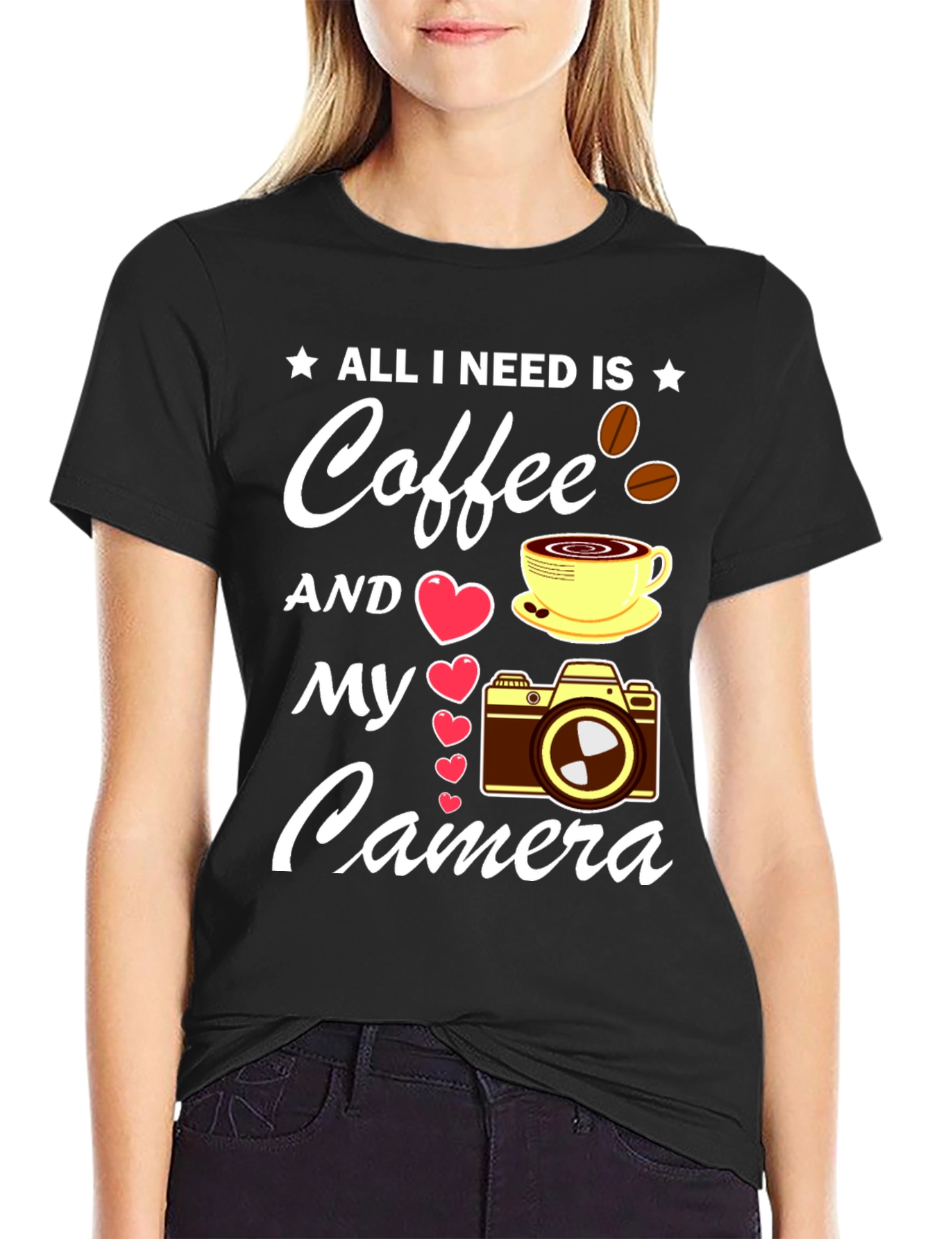 Coffee & Camera T-Shirt - Photographers Dream Tee
