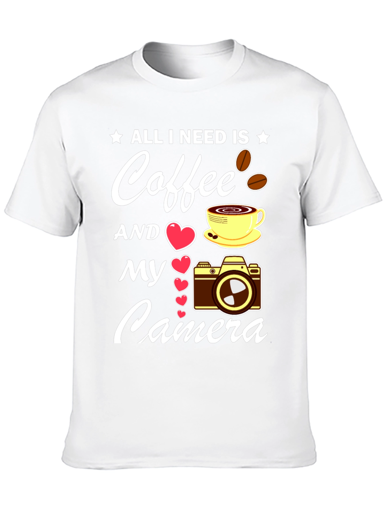 Coffee & Camera T-Shirt - Photographers Dream Tee