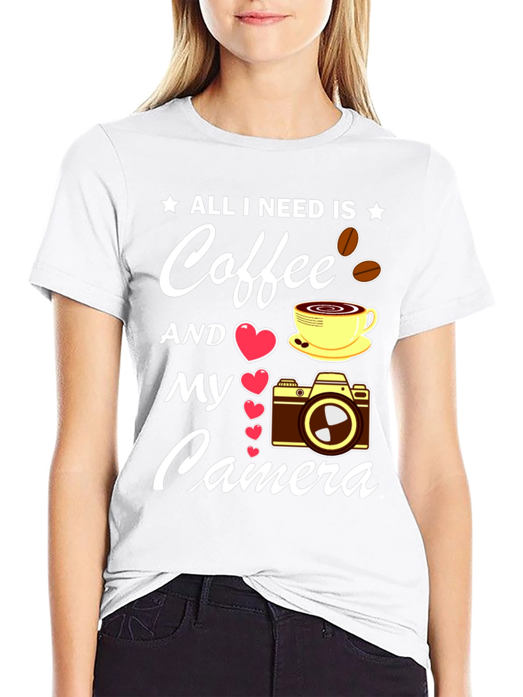 Coffee & Camera T-Shirt - Photographers Dream Tee