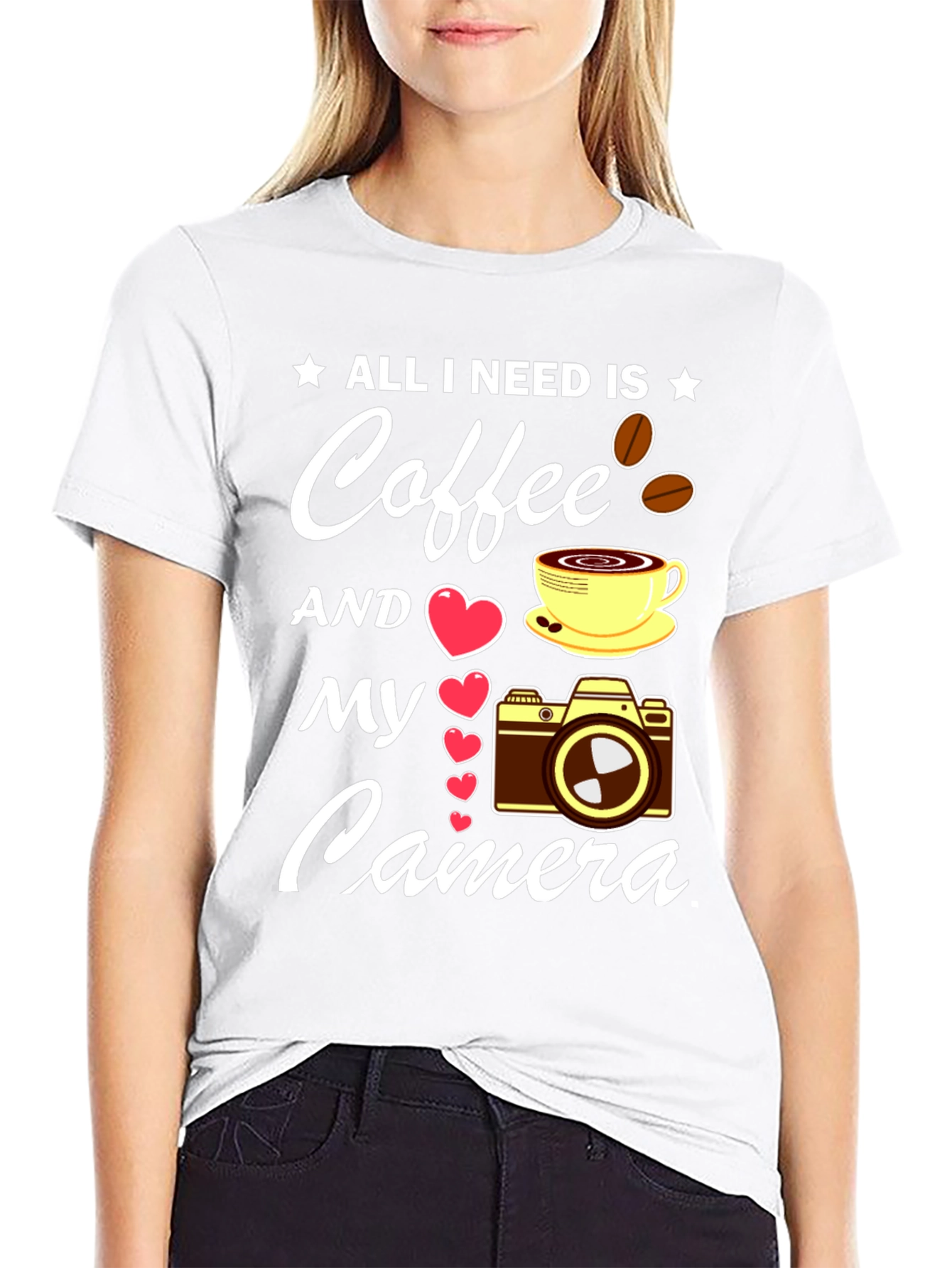 Coffee & Camera T-Shirt - Photographers Dream Tee