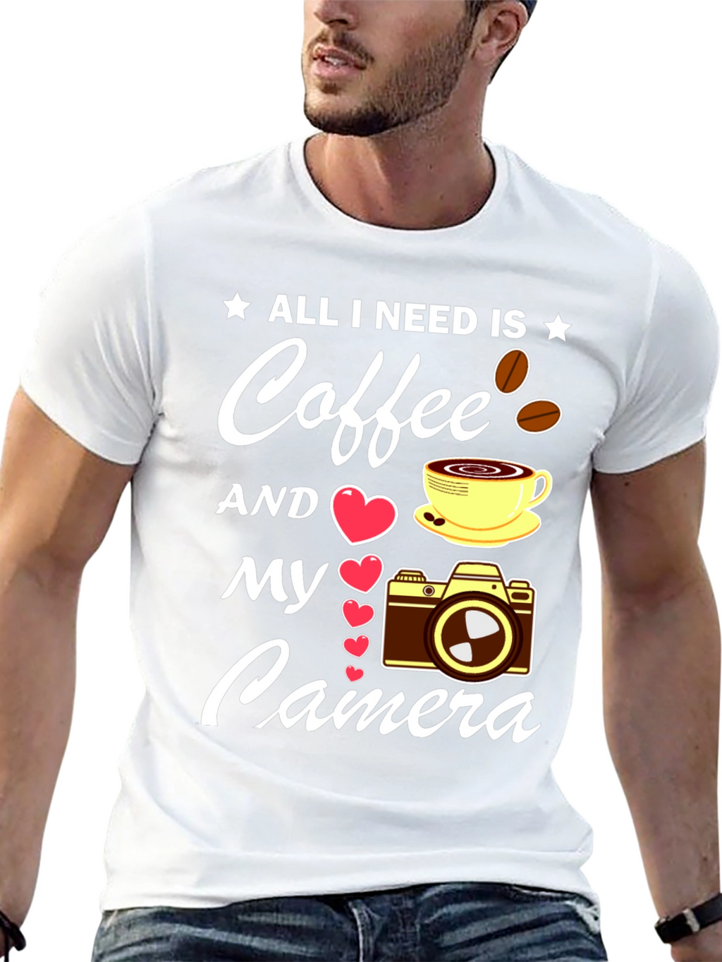Coffee & Camera T-Shirt - Photographers Dream Tee