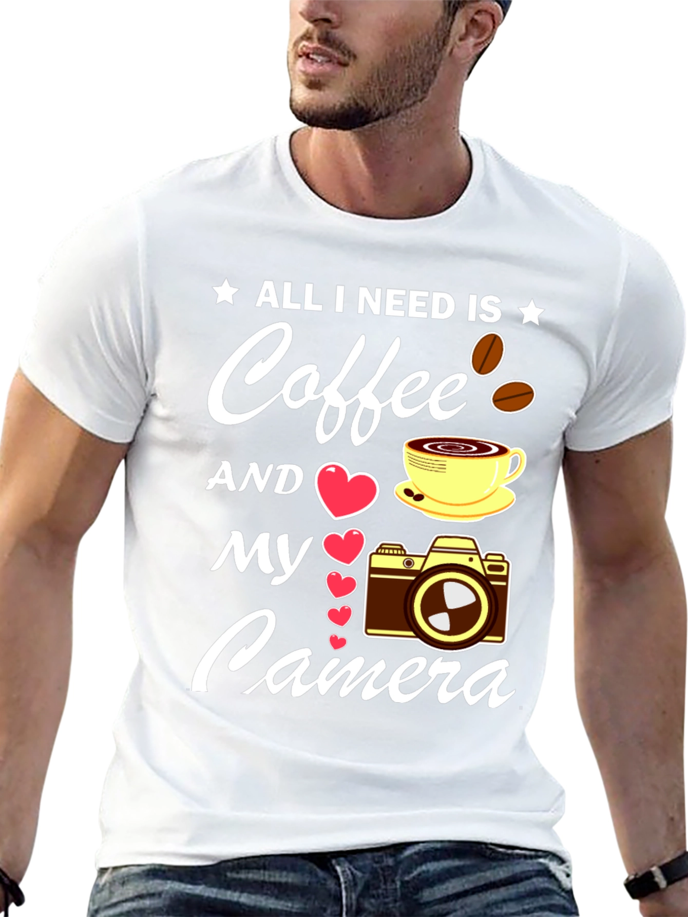 Coffee & Camera T-Shirt - Photographers Dream Tee