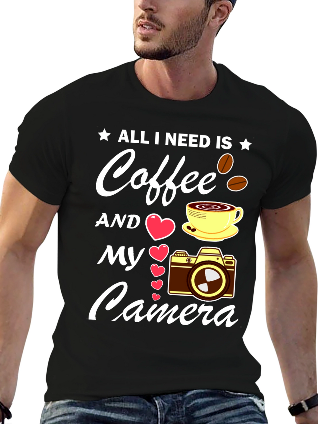 Coffee & Camera T-Shirt - Photographers Dream Tee
