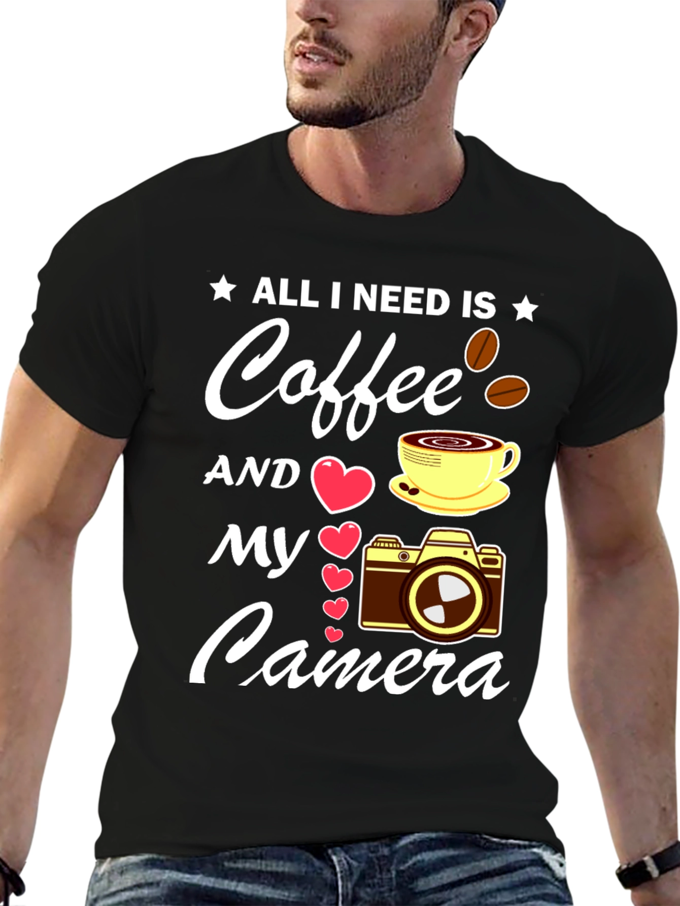 Coffee & Camera T-Shirt - Photographers Dream Tee