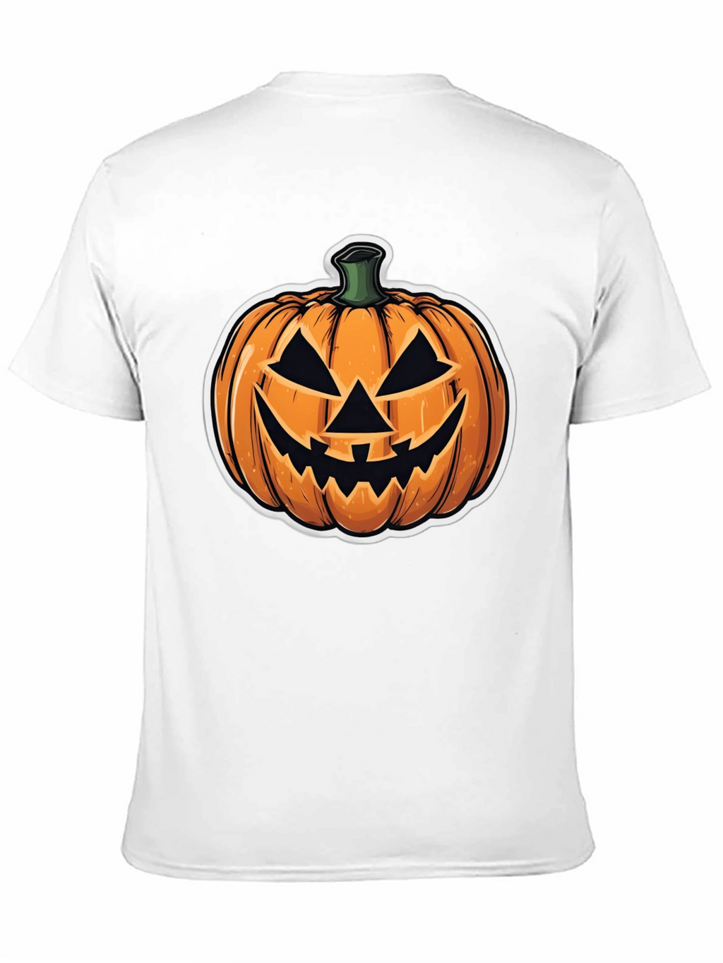 Halloween Pumpkin Face Black T-Shirt
