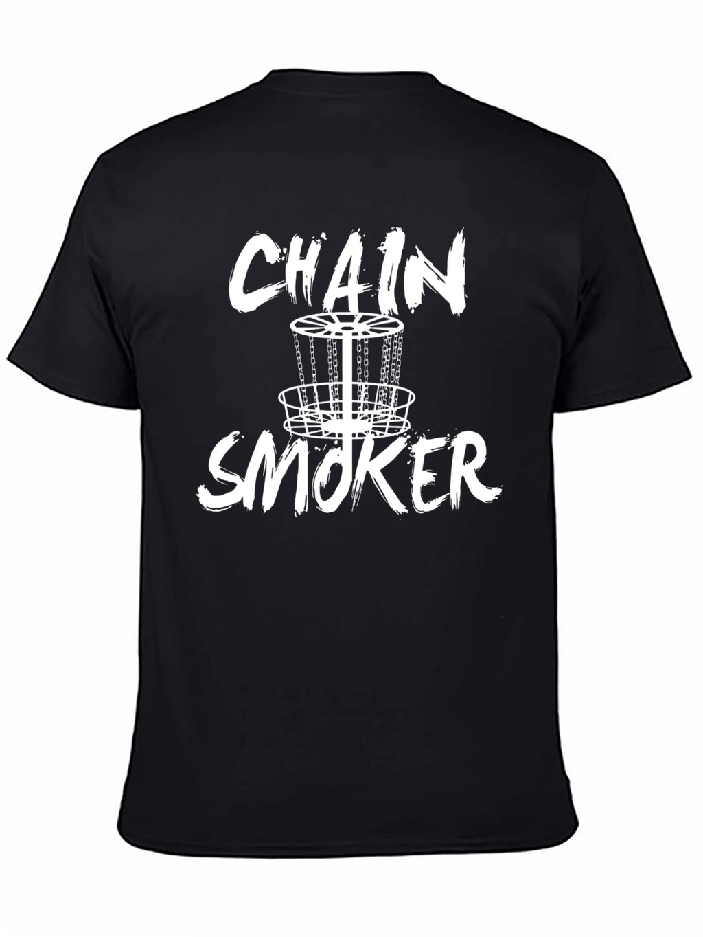 Chain Smoker Disc Golf T-Shirt - Black Graphic Tee