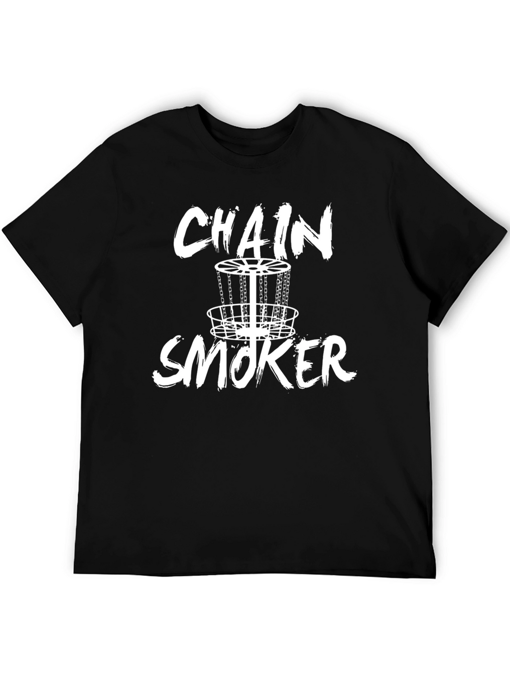 Chain Smoker Disc Golf T-Shirt - Black Graphic Tee