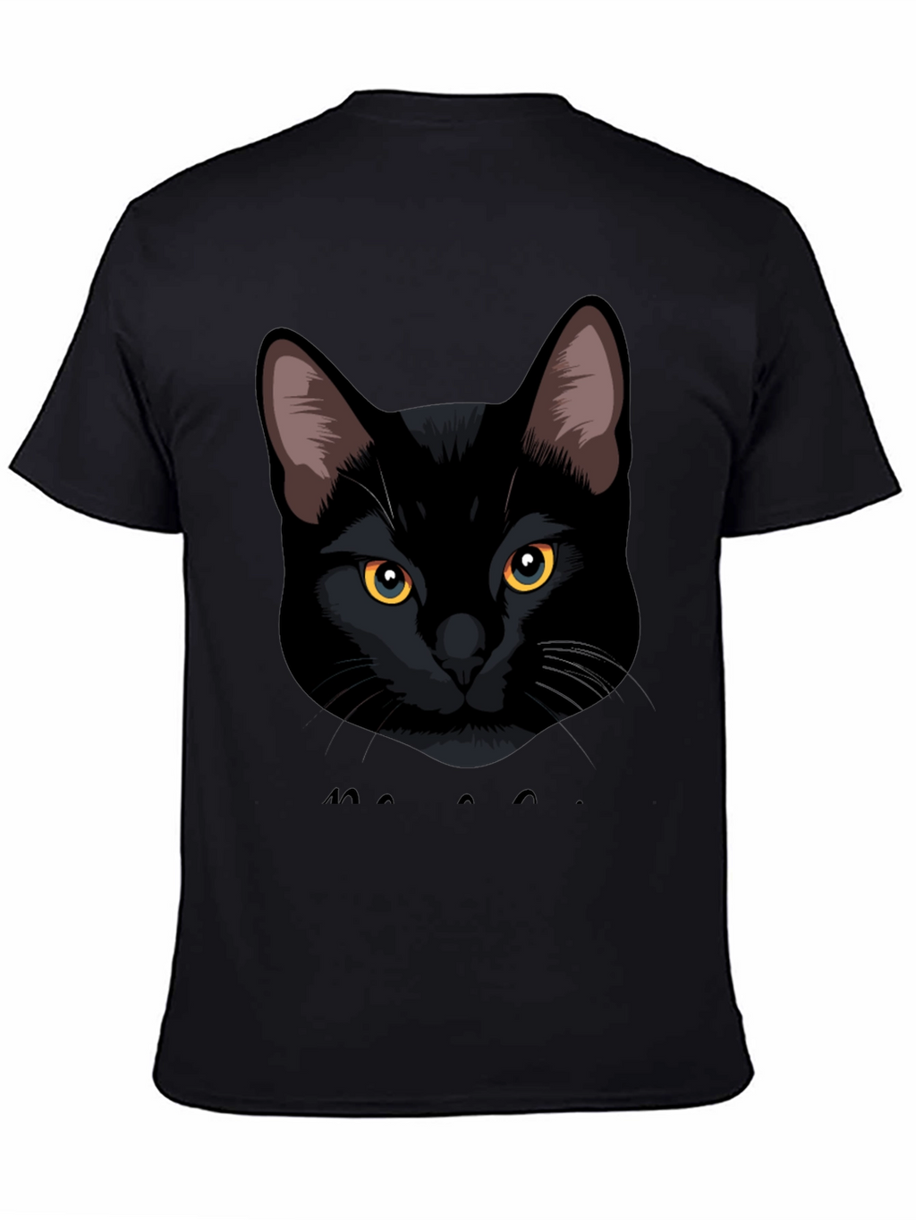 Black Cat Graphic Tee - Mens Casual T-Shirt