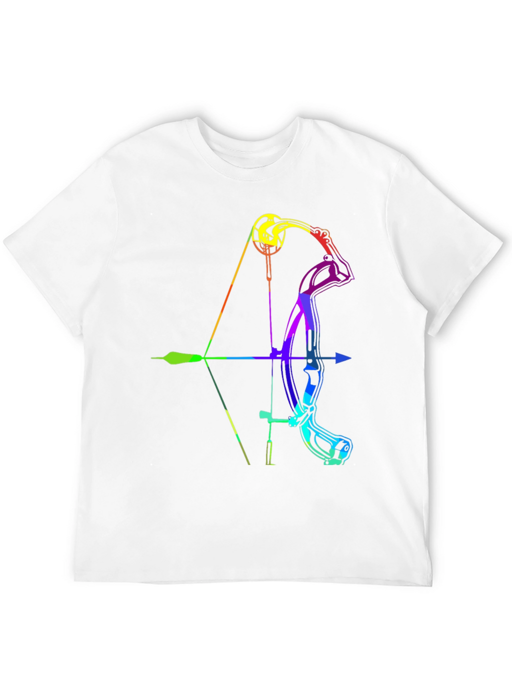 Rainbow Compound Bow Graphic T-Shirt