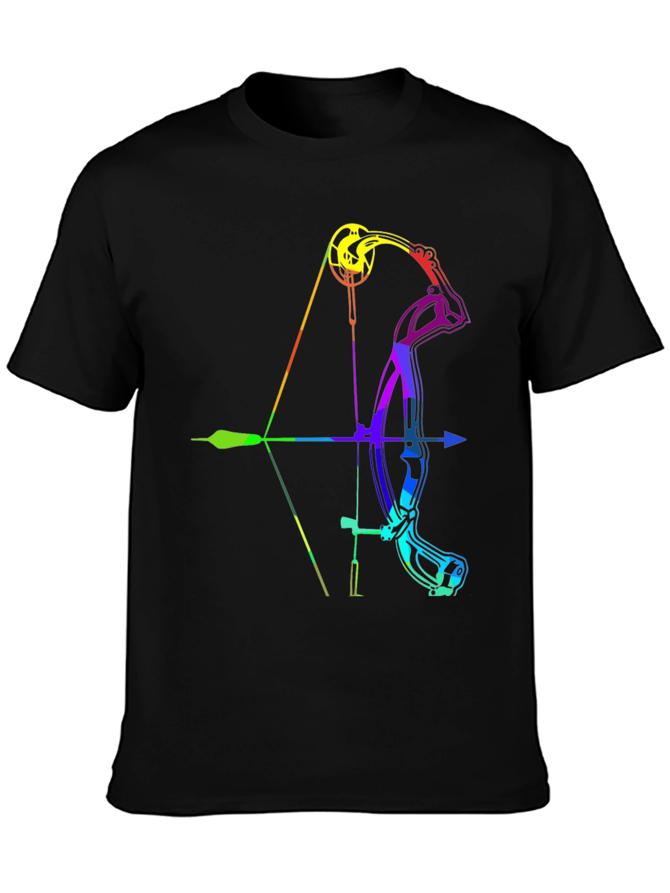Rainbow Compound Bow Graphic T-Shirt