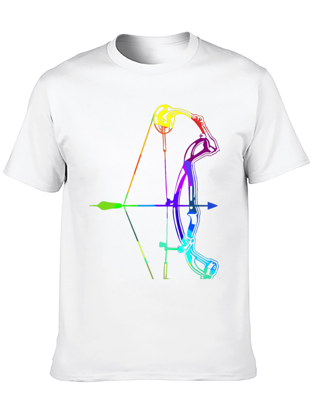 Rainbow Compound Bow Graphic T-Shirt