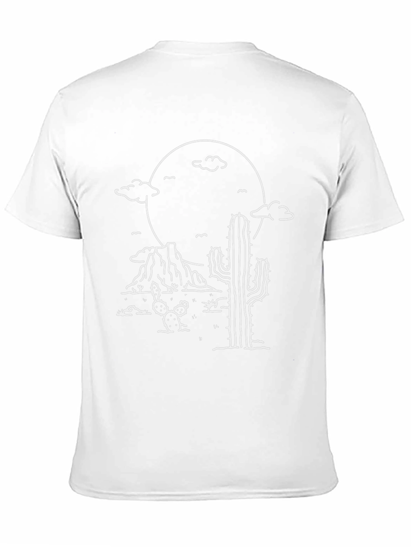 Desert Scene Graphic T-Shirt - Western Style