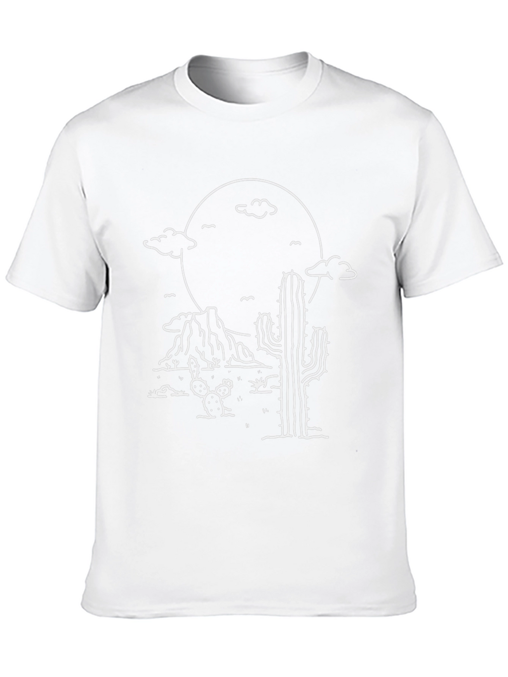 Desert Scene Graphic T-Shirt - Western Style