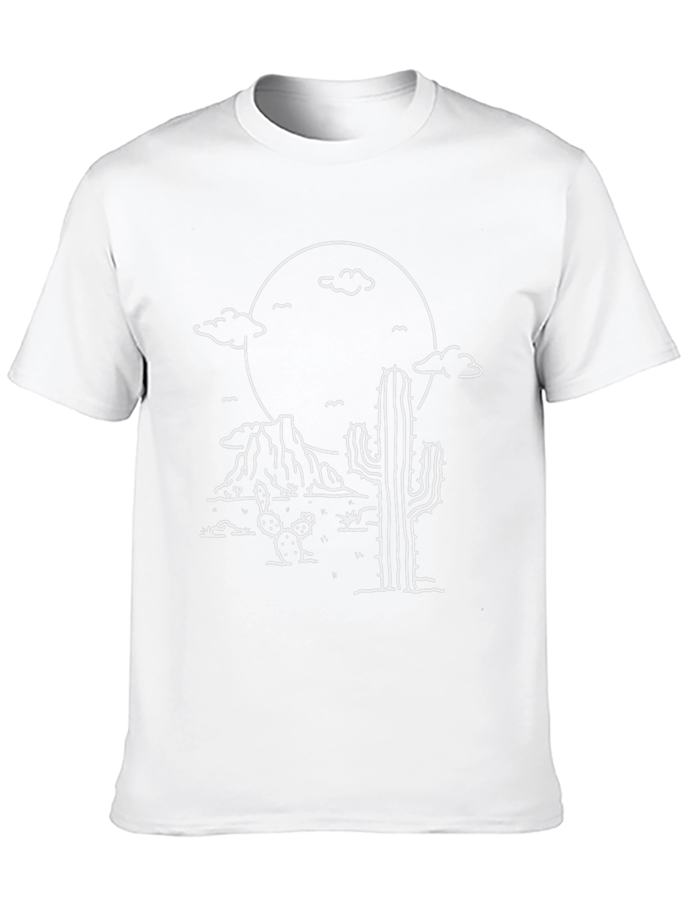 Desert Scene Graphic T-Shirt - Western Style